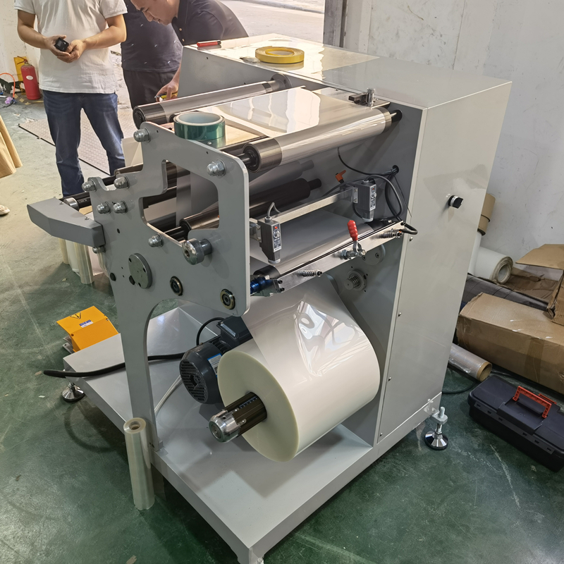 Automatic 320mm Double Receiving Film Rewinding Machine