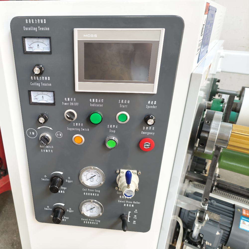 Automatic BOPP PVC Masking Double Sided Masking Tape Jumbo Roll Rewinder Machine