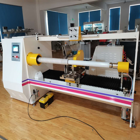 Automatic Single Shaft paper Log Roll Cutting Machine