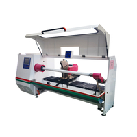 Automatic roll tape film paper foam fabric roll slitting cutting machine